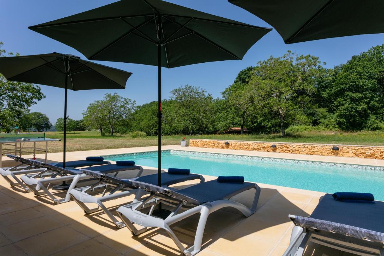 Luxury 3 Bed Home With Heated Swimming Pool Air Con And Boules Pitch Salignac-Eyvigues Экстерьер фото